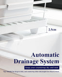 Dish Racks: CARLA HOME Dish Drying Rack for Kitchen Counter with Removable Drip Tray, Utensil Holder and Cutlery Organizer