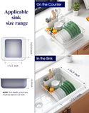 Dish Racks: CARLA HOME Dish Drying Rack for Kitchen Counter with Removable Drip Tray, Utensil Holder and Cutlery Organizer