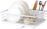 Dish Racks: CARLA HOME Dish Drying Rack for Kitchen Counter with Removable Drip Tray, Utensil Holder and Cutlery Organizer