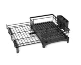 Dish Racks: CARLA HOME Expandable Dish Drying Rack with Drainage Spout, Utensil Holder & Drainboardfor Kitchen Countertop Organizer (1 tier)