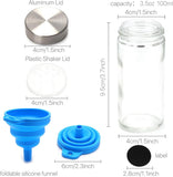 Seasonings & Spices: CARLA HOME 24 Glass Spice Jars with Lids, Shaker Tops, 180 Spice Labels, White Pen & Funnel for Kitchen Organization, Spice Rack, Seasoning & Herb Storage