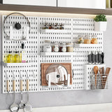 Kitchen Appliance Accessories: CARLA HOME Pegboard Wall Organizer Kit with 6 Modular Pegboards & 21 Accessories for Kitchen, Office, Gaming & Craft Storage