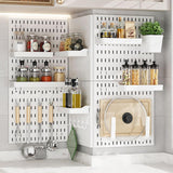 Kitchen Appliance Accessories: CARLA HOME Pegboard Wall Organizer Kit with 6 Modular Pegboards & 21 Accessories for Kitchen, Office, Gaming & Craft Storage