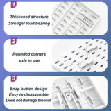 Wall Storage Racks: CARLA HOME Pegboard Wall Organizer Kit with 4 Modular Black Pegboards & 19 Accessories for Gaming, Office & Craft Storage (White)