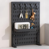 Desk Accessories: CARLA HOME Desk Pegboard Organizer Kit  with Hooks, Tray & Mount Ideal for Office, Gaming Setup & Home Workspace Organization (Black)