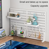Desk Accessories: CARLA HOME Desk Pegboard Organizer Kit  with Hooks, Tray & Mount Ideal for Office, Gaming Setup & Home Workspace Organization (White)