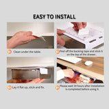 Storage Cabinets: CARLA HOME 3‑Pack Under Desk Storage Drawers Hidden Pull‑Out Organizer for Office & Home