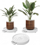 Pots, Planters & Accessories: CARLA HOME 2-Pack Rolling Plant Stand with 360° Wheels for Indoor Pots (26 cm)