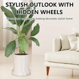 Pots, Planters & Accessories: CARLA HOME 2-Pack Rolling Plant Stand with 360° Wheels for Indoor Pots (26 cm)