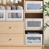 Clothing & Wardrobe Storage: CARLA HOME 6 Pack Closet Storage Bins with Clear Window for Shelves, Clothes, Toys, Wardrobe & Bedroom Organization