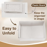 Clothing & Wardrobe Storage: CARLA HOME 6 Pack Closet Storage Bins with Clear Window for Shelves, Clothes, Toys, Wardrobe & Bedroom Organization