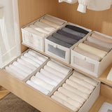 Clothing & Wardrobe Storage: CARLA HOME 6 Pack Closet Storage Bins with Clear Window for Shelves, Clothes, Toys, Wardrobe & Bedroom Organization