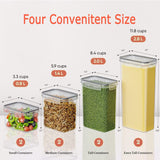 Food Storage: CARLA HOME 8 Piece Airtight Food Storage Containers Set with Lids & Labels for Kitchen Storage