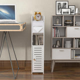 Toilet Paper Holders: CARLA HOME Slim Bathroom Cabinet with Toilet Paper Holder for Toilet or Laundry Room
