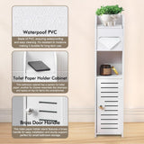 Toilet Paper Holders: CARLA HOME Slim Bathroom Cabinet with Toilet Paper Holder for Toilet or Laundry Room