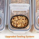 Food Storage: CARLA HOME Airtight Cereal Storage Containers BPA-Free Food Dispensers with Pouring Lids for Pantry & Kitchen (4 Pack 2,5L)