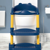 Kid's Tables, Chairs & Seats: CARLA HOME Potty Training Seat with Step Stool Ladder with Anti-Slip Design, Soft Cushion & Foldable Structure for Kids Bathroom Independence