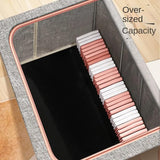 Clothing & Wardrobe Storage: CARLA HOME 3 pack Large Clothes Storage Bins with Lids for Clothing, Bedding, Blankets, Toys (66L capacity - Grey)