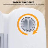Cat Bowls, Feeders & Waterers: CARLA HOME 2 Meal Automatic Pet Feeder with Timer for Cat & Dog Wet & Dry Food (Dual Bowl 700ML)