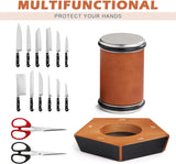 Kitchen Knives: CARLA HOME Rolling Knife Sharpener Kit with 5 Magnetic Angles (12°/15°/17°/19°/22°) for Chef & Home Kitchen Use