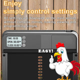 Electronic Door Locks: CARLA HOME Automatic Chicken Coop Door with Timer & LCD Screen, Anti-Pinch Safety, Easy Battery Operation & Weatherproof for Outdoor Coops