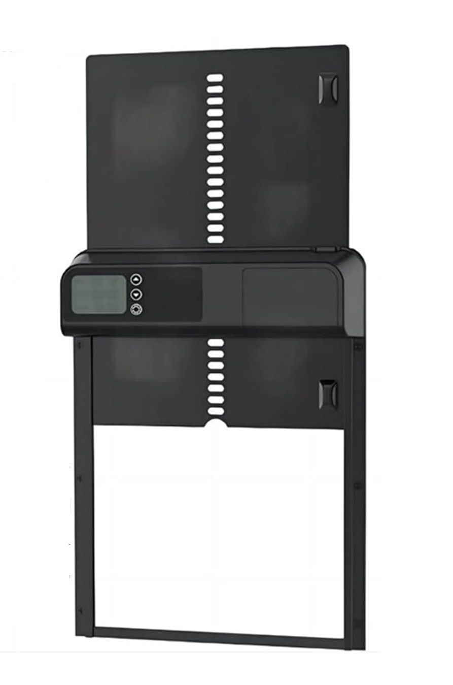 Electronic Door Locks: CARLA HOME Automatic Chicken Coop Door with Timer & LCD Screen, Anti-Pinch Safety, Easy Battery Operation & Weatherproof for Outdoor Coops