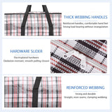Clothing & Wardrobe Storage: CARLA HOME 6 Pack Large Moving Storage Bags with Zipper & Handles for Clothes, Bedding, Blankets, Dorm & Travel (80x55x25cm)