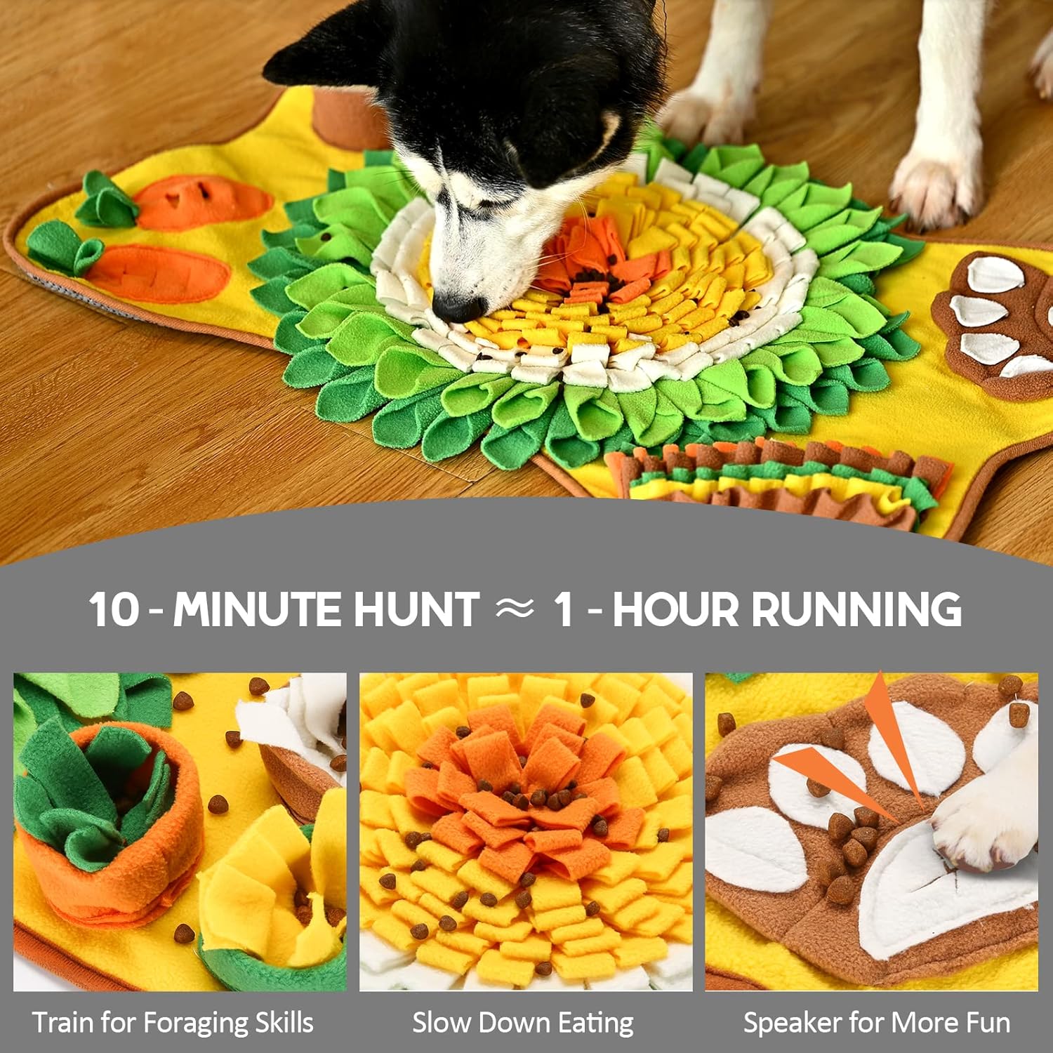 Dog Toys: CARLA HOME Snuffle Interactive Feeding Mat Toy for Dogs & Pets
