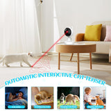 Cat Toys: CARLA HOME Interactive Laser Toy for Cats with Adjustable Angle, USB Rechargeable & 2 Speed Modes
