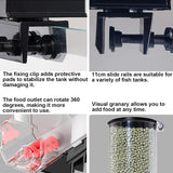 Fish Food: CARLA HOME Automatic Fish Feeder with Timer, Moistureproof Dispenser & Rechargeable Feeding for Aquarium or Tank