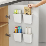 Storage Cabinets: CARLA HOME 4-Pack Self-Adhesive Wall Storage Box for Cabinet Doors, Kitchen, Bathroom & Office