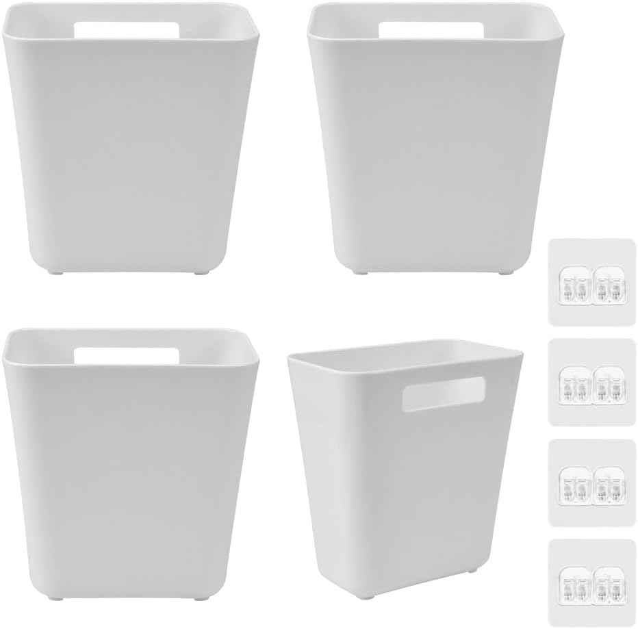 Storage Cabinets: CARLA HOME 4-Pack Self-Adhesive Wall Storage Box for Cabinet Doors, Kitchen, Bathroom & Office