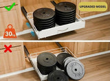 Dish Racks: CARLA HOME 2 Pack Pull Out Dish Rack for Kitchen Cabinet with Slide Out Drawer Organizer for Plates, Bowls & Utensils