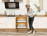 Dish Racks: CARLA HOME 2 Pack Pull Out Dish Rack for Kitchen Cabinet with Slide Out Drawer Organizer for Plates, Bowls & Utensils