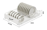 Dish Racks: CARLA HOME 2 Pack Pull Out Dish Rack for Kitchen Cabinet with Slide Out Drawer Organizer for Plates, Bowls & Utensils