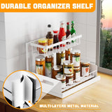 Tap & Sink Accessories: CARLA HOME 2 Tier Under Sink Organiser with Sliding Drawers for Kitchen & Bathroom