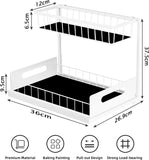 Tap & Sink Accessories: CARLA HOME 2 pack Under Sink Organiser with Sliding Drawers & 2 tier for Kitchen & Bathroom