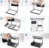 Tap & Sink Accessories: CARLA HOME 2 pack Under Sink Organiser with Sliding Drawers & 2 tier for Kitchen & Bathroom