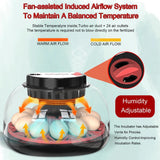 Humidifiers: CARLA HOME 12 Egg Incubator with Automatic Turning, LED Display, Humidity & Temperature Control, Auto Water System & Built-in Egg Candler for Chicken, Duck, Quail, Goose