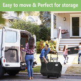 Duffel Bags: CARLA HOME 12-Pack Large Moving Storage Bags with Zippers & Handles with 95 Liters Capacity for Space Saving, Travel, Camping & Organization (Black)