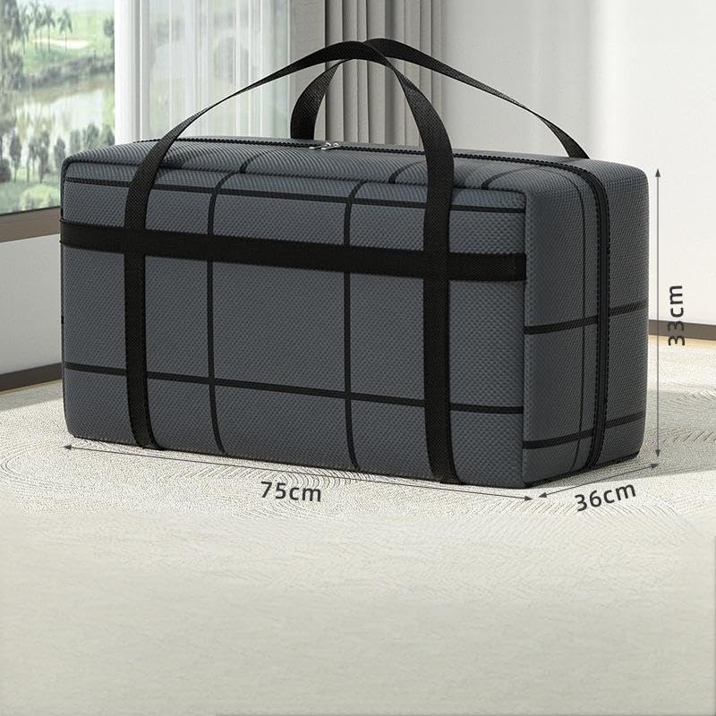 CARLA HOME 4-Pack 180L Extra Large Moving Storage Bags with Handles & Duty Zippered for Clothes, Travel, Space Saving & Camping