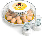 Humidifiers: CARLA HOME 18 Egg Incubator with Automatic Turning, LED Display, Humidity & Temperature Control, Auto Water System & Built-in Egg Candler for Chicken, Duck, Quail, Goose