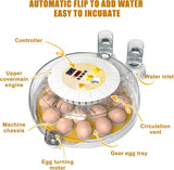 Humidifiers: CARLA HOME 18 Egg Incubator with Automatic Turning, LED Display, Humidity & Temperature Control, Auto Water System & Built-in Egg Candler for Chicken, Duck, Quail, Goose
