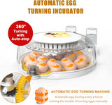 Humidifiers: CARLA HOME 18 Egg Incubator with Automatic Turning, LED Display, Humidity & Temperature Control, Auto Water System & Built-in Egg Candler for Chicken, Duck, Quail, Goose