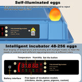 Humidifiers: CARLA HOME 128 Egg Incubator with Automatic Turning, LED Display, Humidity & Temperature Control, Auto Water System & Built-in Egg Candler for Chicken, Duck, Quail, Goose