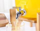Tape & Dispensers: CARLA HOME 5L Glass Drink Dispenser with Metal Stand, Wide Mouth Beverage Jar & Stainless Steel Tap for Lemonade, Iced Tea, Water & Fruit-Infused Drinks