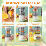USB Flash Drives: CARLA HOME Hands-Free Citrus Juicer with USB Rechargeable Electric Fruit Squeezer