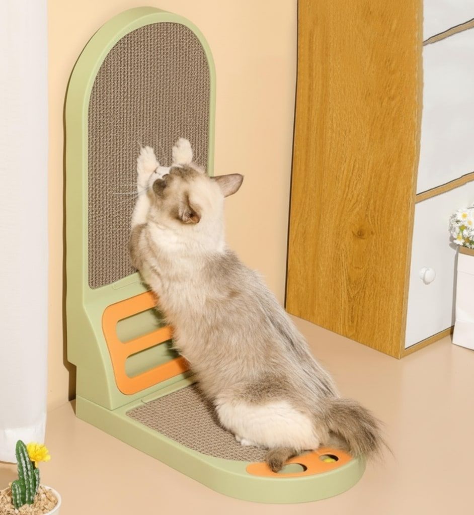 Cat Scratching Posts: CARLA HOME Vertical Cat Scratching Board with Durable Cardboard for Indoor Cats