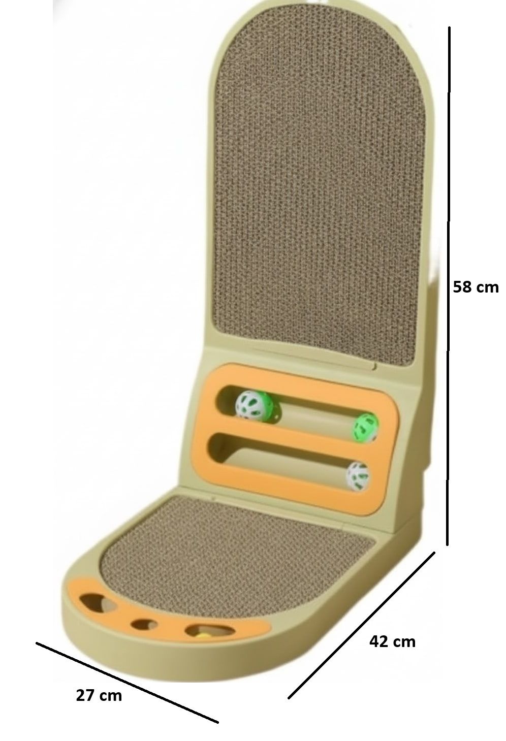 Cat Scratching Posts: CARLA HOME Vertical Cat Scratching Board with Durable Cardboard for Indoor Cats