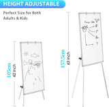 Headboards: CARLA HOME Whiteboard Easel Portable Magnetic Dry Erase Board with Adjustable Tripod Stand & Height Adjustable for Office & Home (90x60cm)